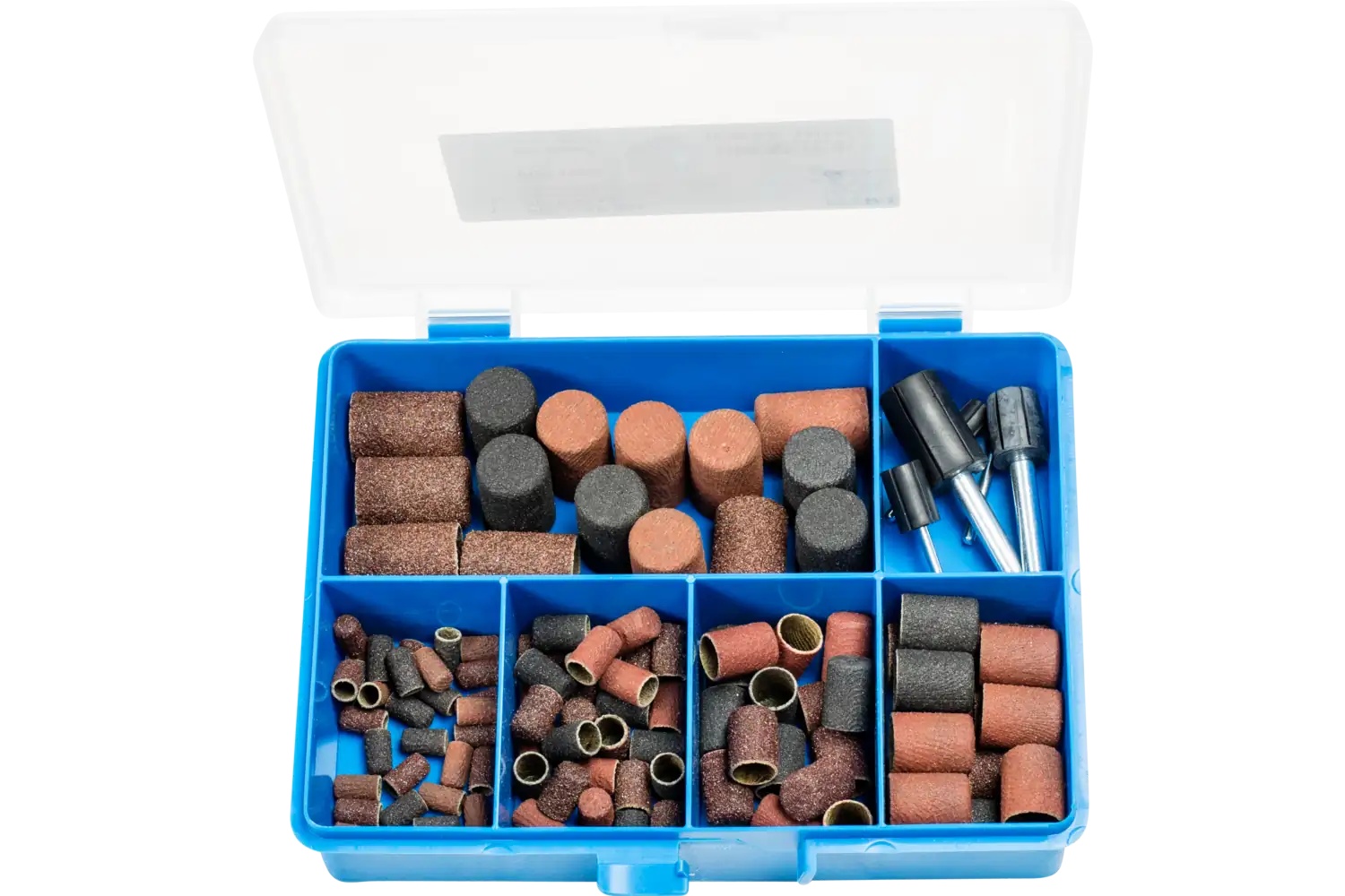 Picture of Pferd POLICap® Seamless Abrasive Cap Set, 110 Pieces, Shape A, Aluminum oxide